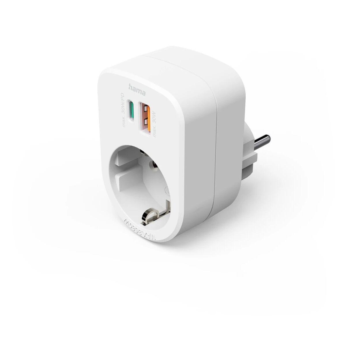 Enchufe de Alimentación Hama 00223343 Blanco 230 V
