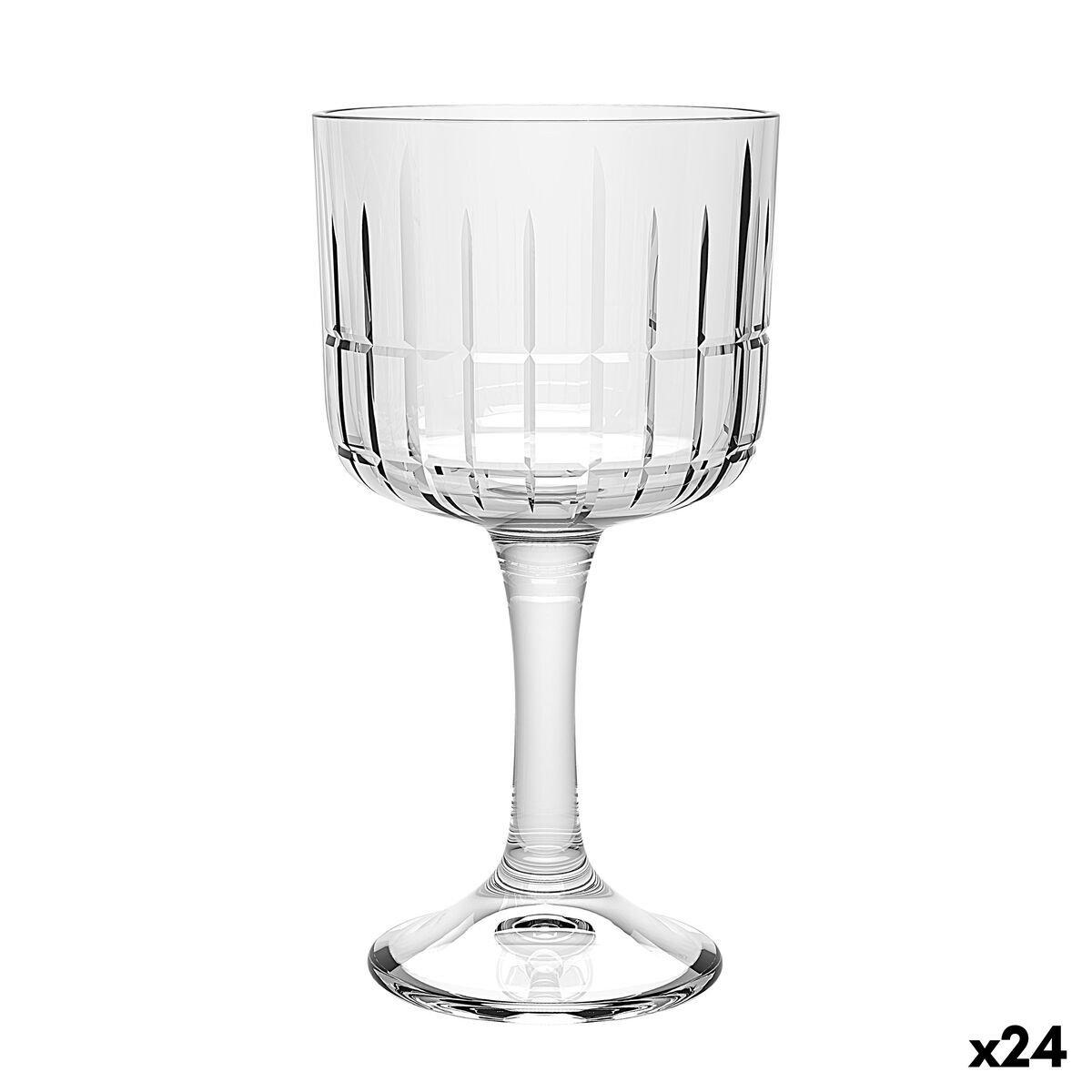 Copa La Mediterránea Phasai rio Transparente Vidrio 500 ml (24 Unidades)