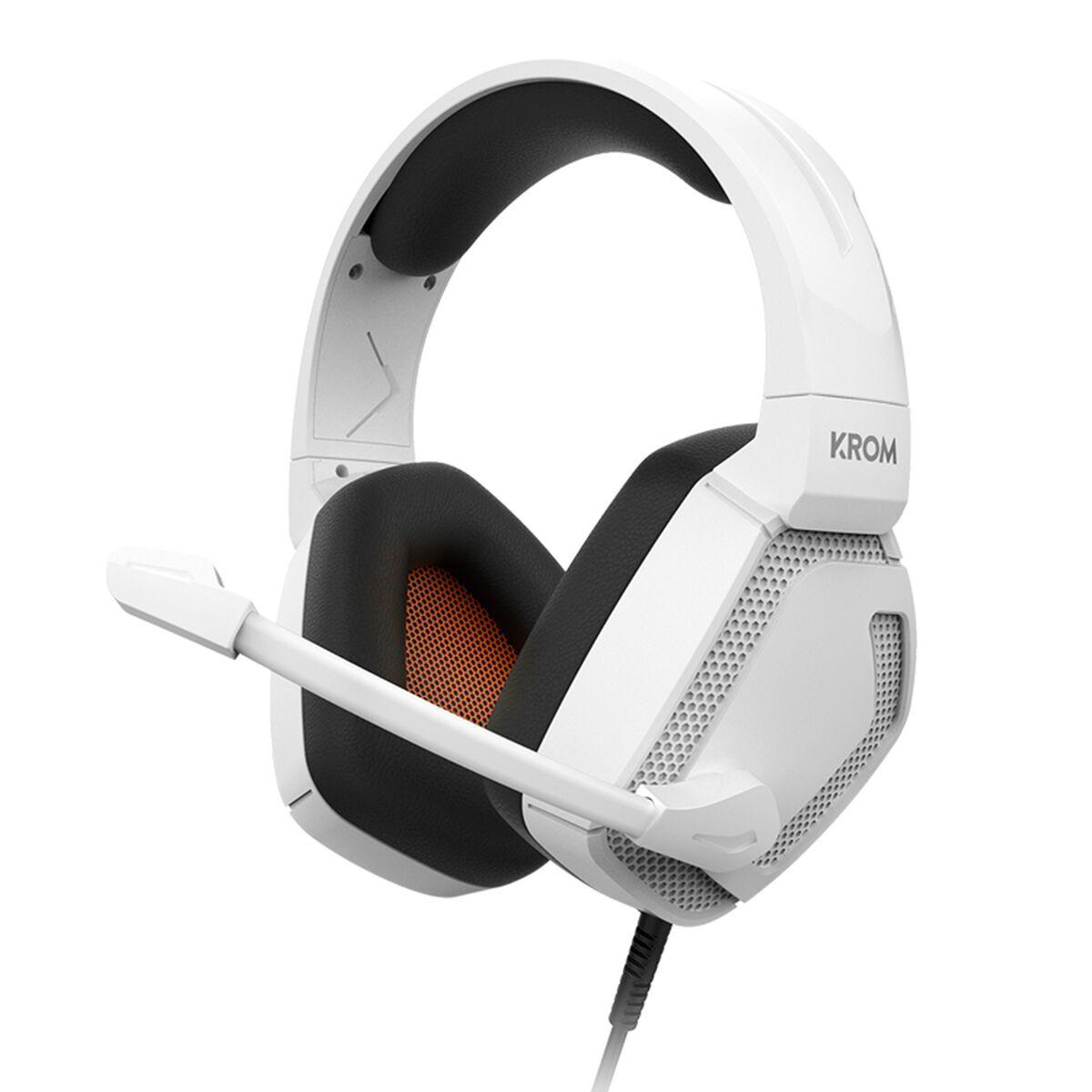 Auriculares con Micrófono Krom KOPA PRO Blanco
