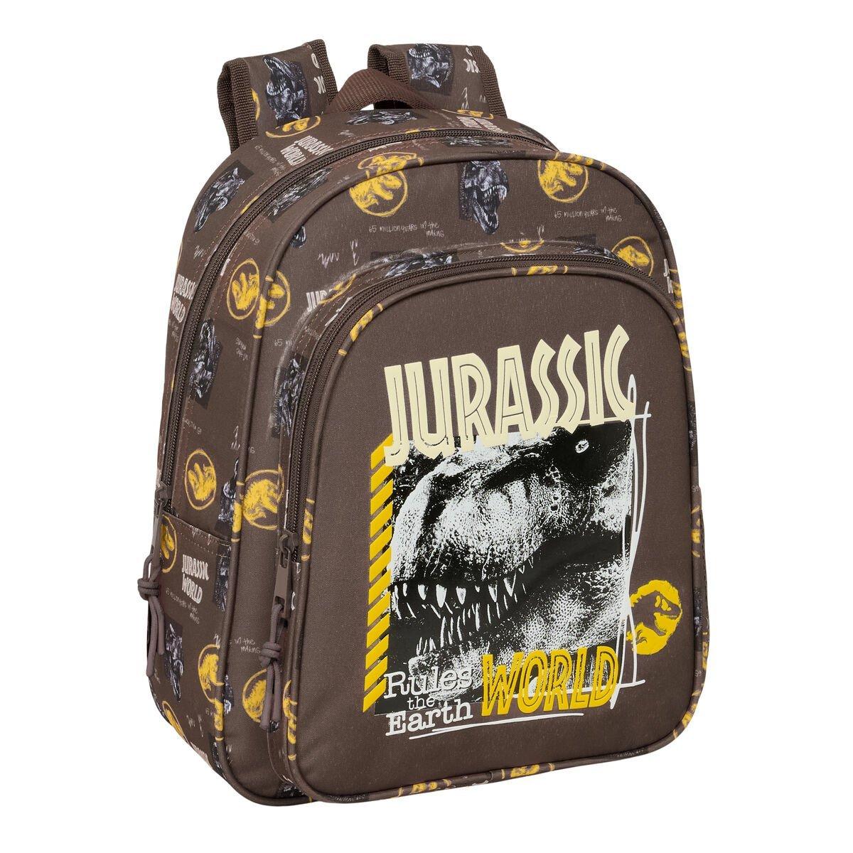Mochila Escolar Jurassic World Marrón 27 x 33 x 10 cm