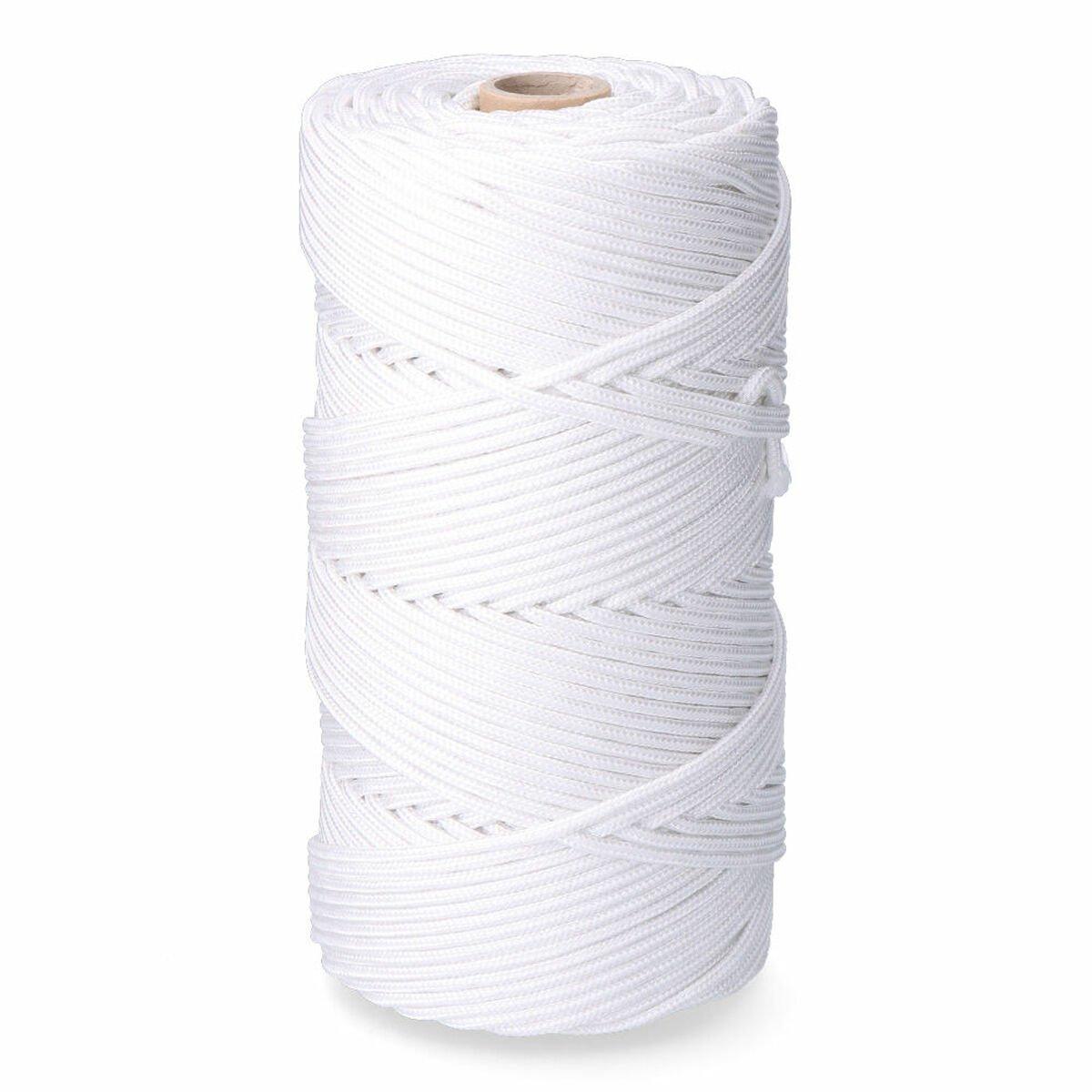 Cordón EDM 87915 Blanco Polipropileno 5 mm x 200 m Trenzado