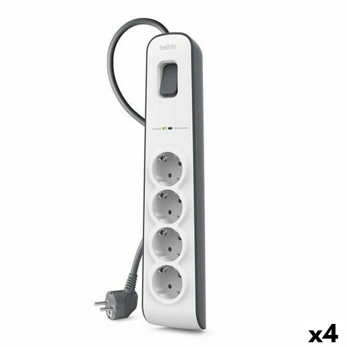 Regleta Enchufes 4 Tomas con interruptor Belkin (2 m)