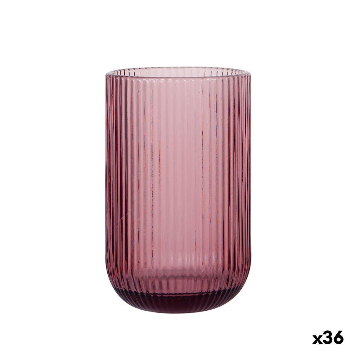 Vaso La Mediterránea Sonella Morado Vidrio 430 ml (36 Unidades)