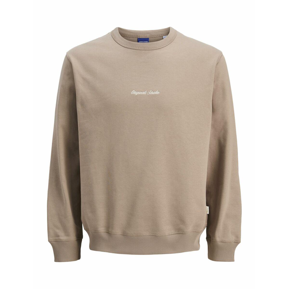 Sudadera sin Capucha Hombre Jack & Jones JORNORREBRO EMB SWEAT CREW NOOS 12282893 Marrón