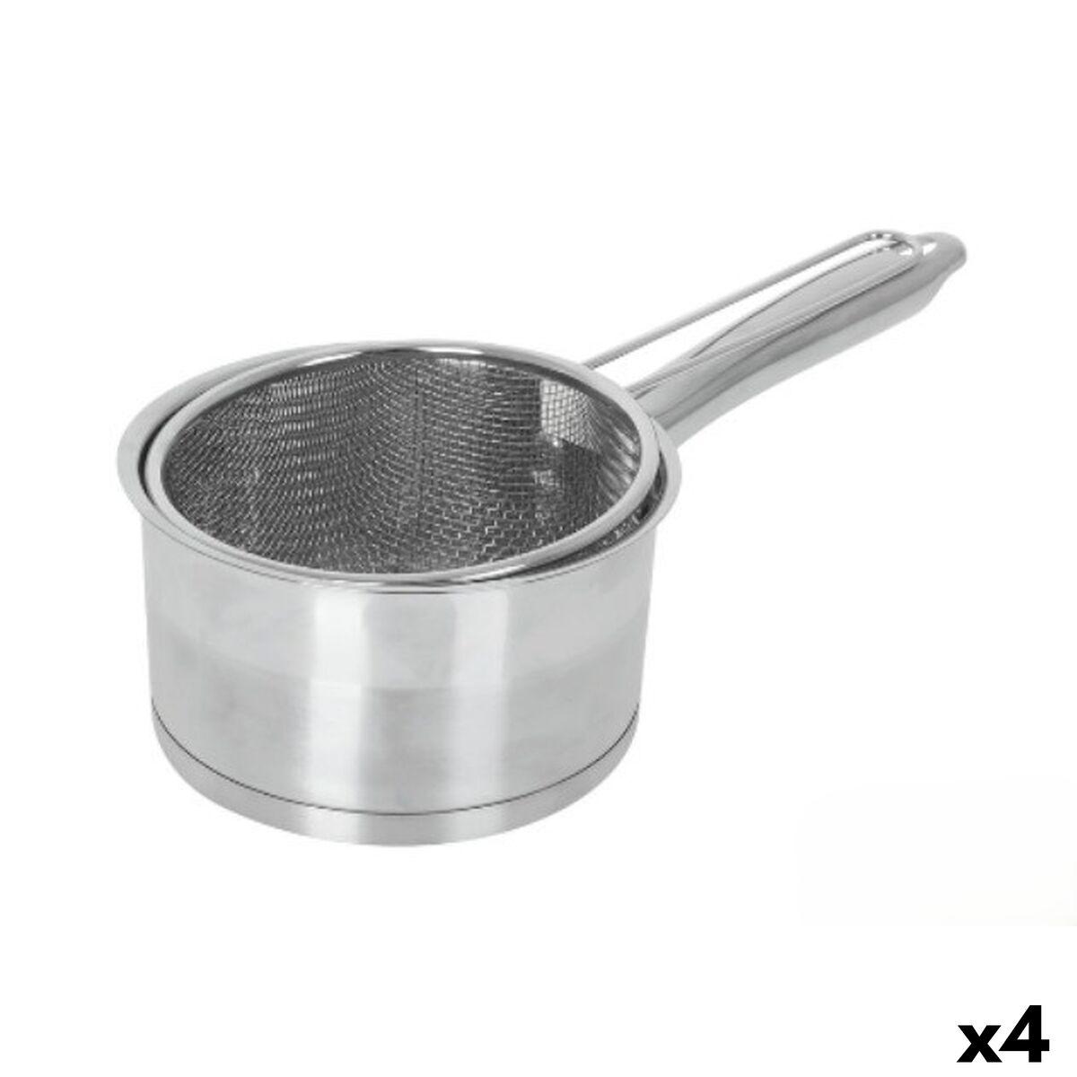 Cazo Quttin Hermes Plateado Ø 16 cm 1,8 L (4 Unidades)