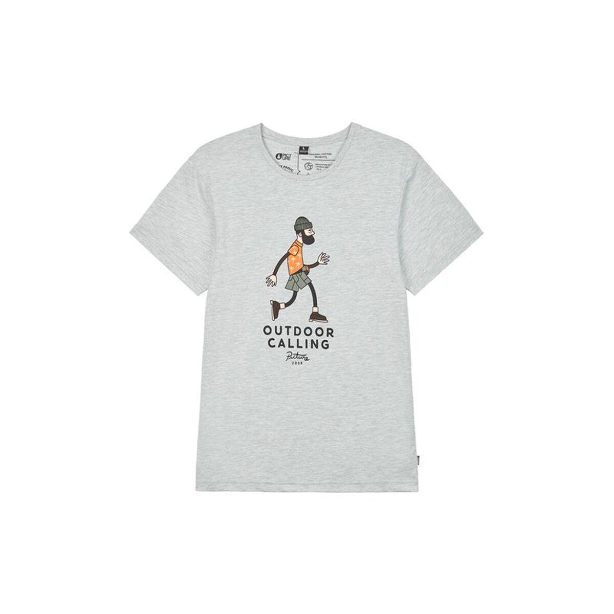 Camiseta de Manga Corta Hombre Picture MTS1021.A Gris S