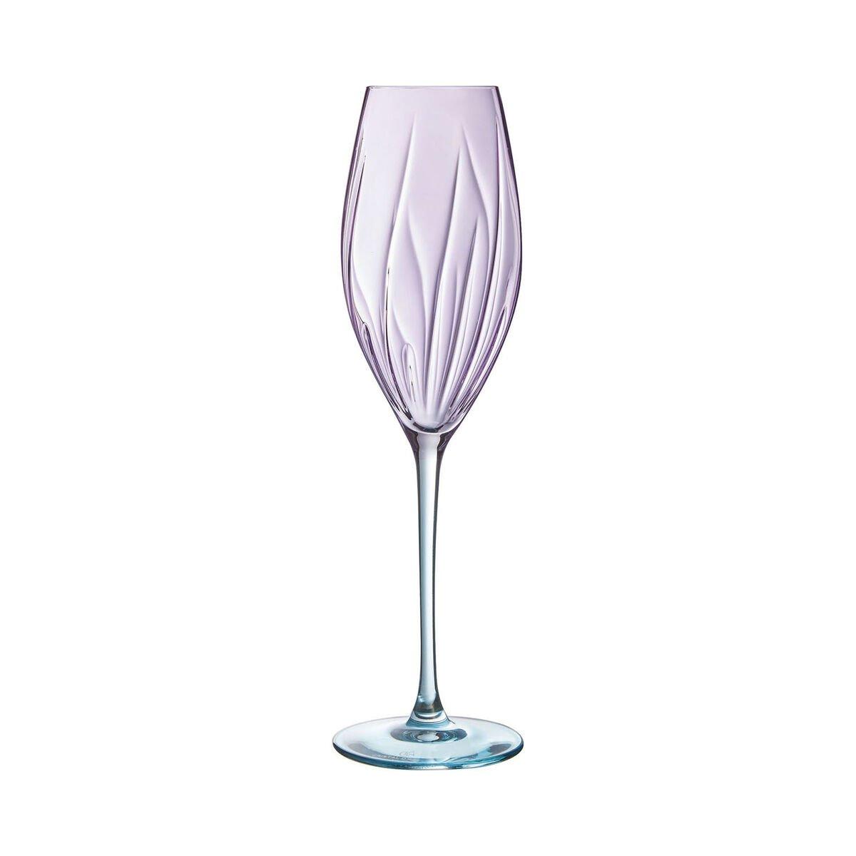 Copa de champán Cristal d’Arques Paris Swirly Spring Rosa Vidrio 210 ml (4 Unidades)