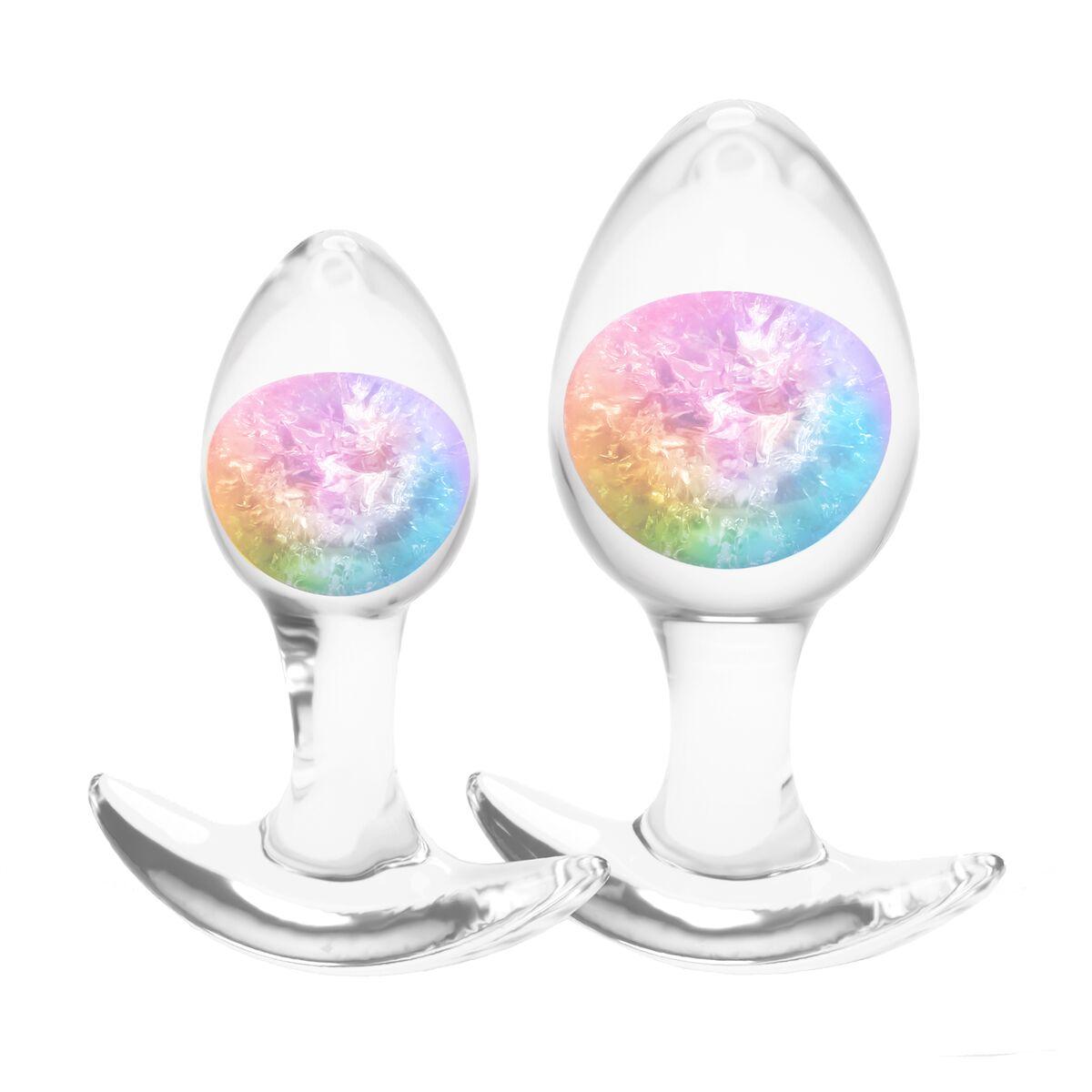 Plug Anal NS Novelties Glams Multicolor 2 Piezas (7 cm) (8 cm)