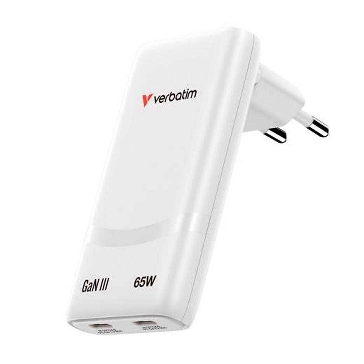 Cable USB Verbatim 32355-VERB 65 W Blanco