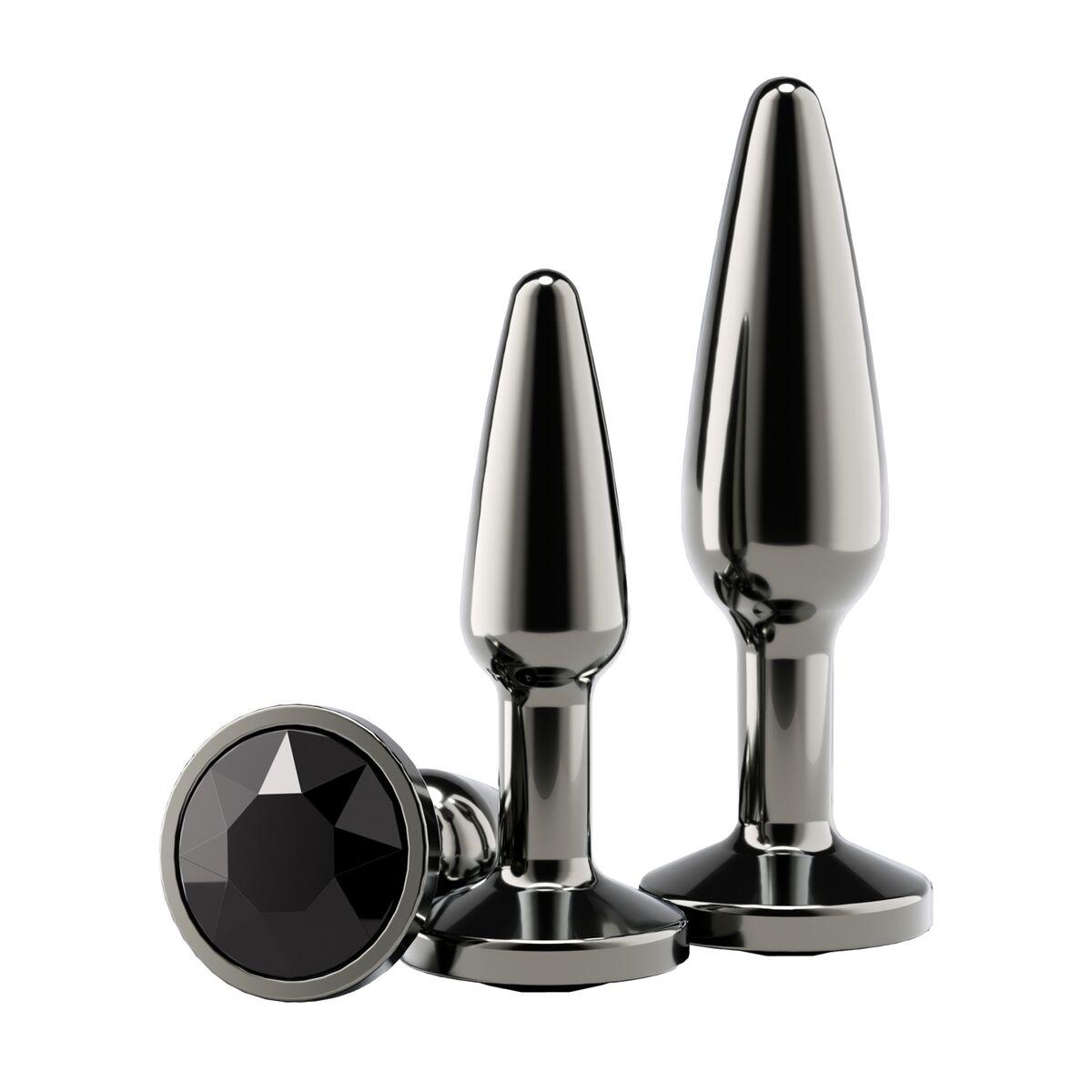 Plug Anal NS Novelties Rear Assets Negro 2 Piezas (8,3 cm) (6,9 cm)
