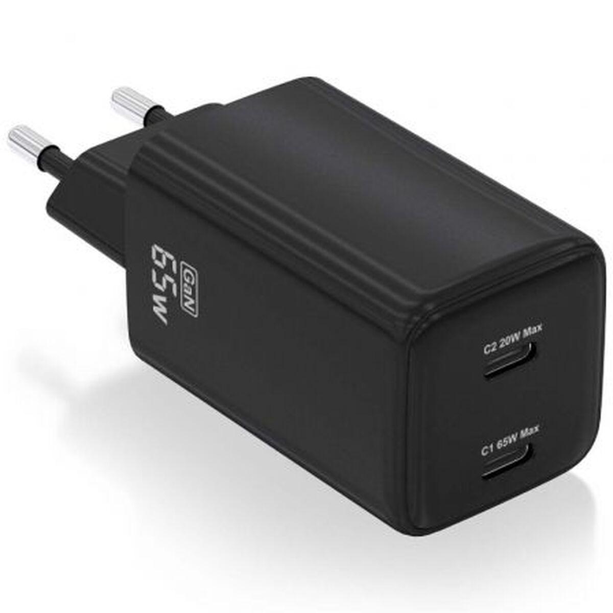 Cargador de Pared Aisens ASCH-65W2P040-BK Negro Multicolor 65 W