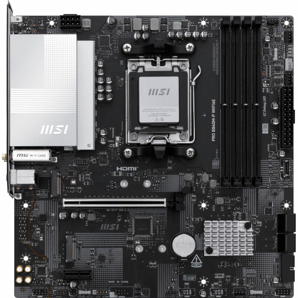 Placa Base MSI PRO B840M-P WIFI6E AMD AM5 AMD