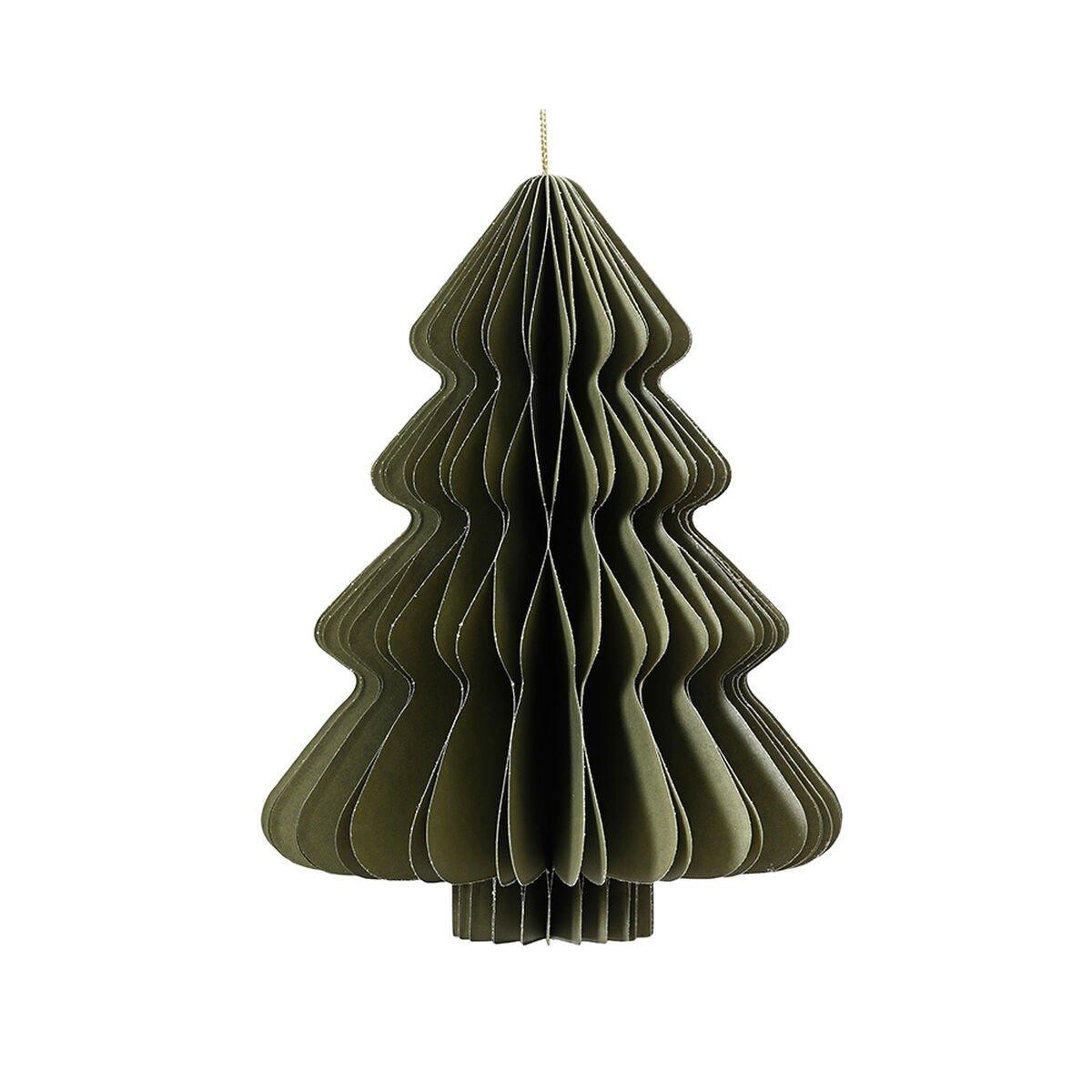 Árbol de Navidad Decoris Verde Papel Ø 30 x 40 cm