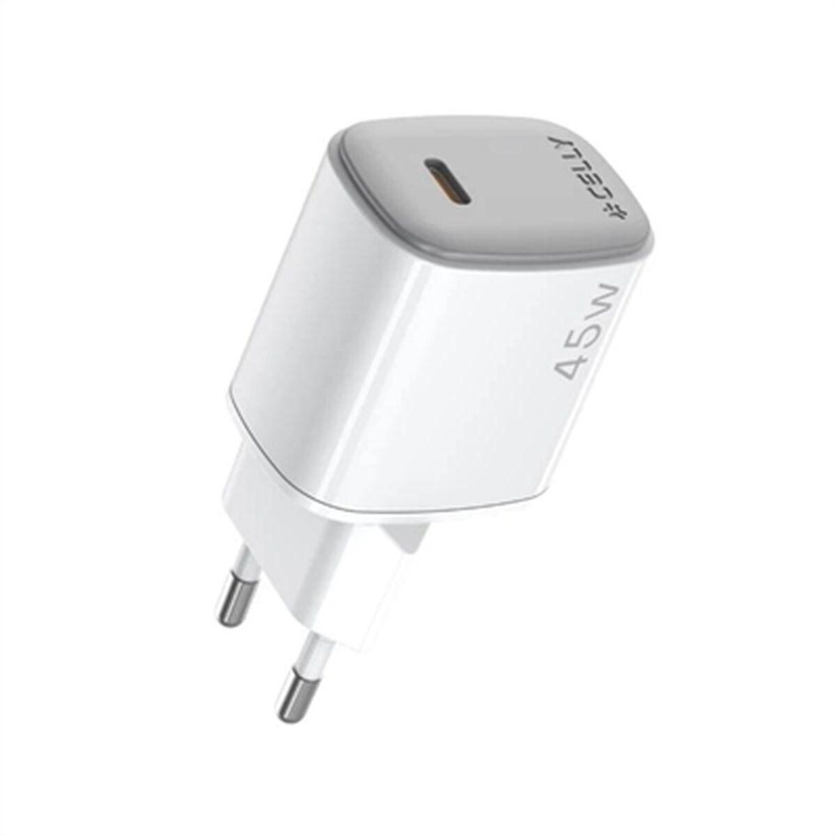 Cargador de Pared Celly UPTC1USBC45WWH