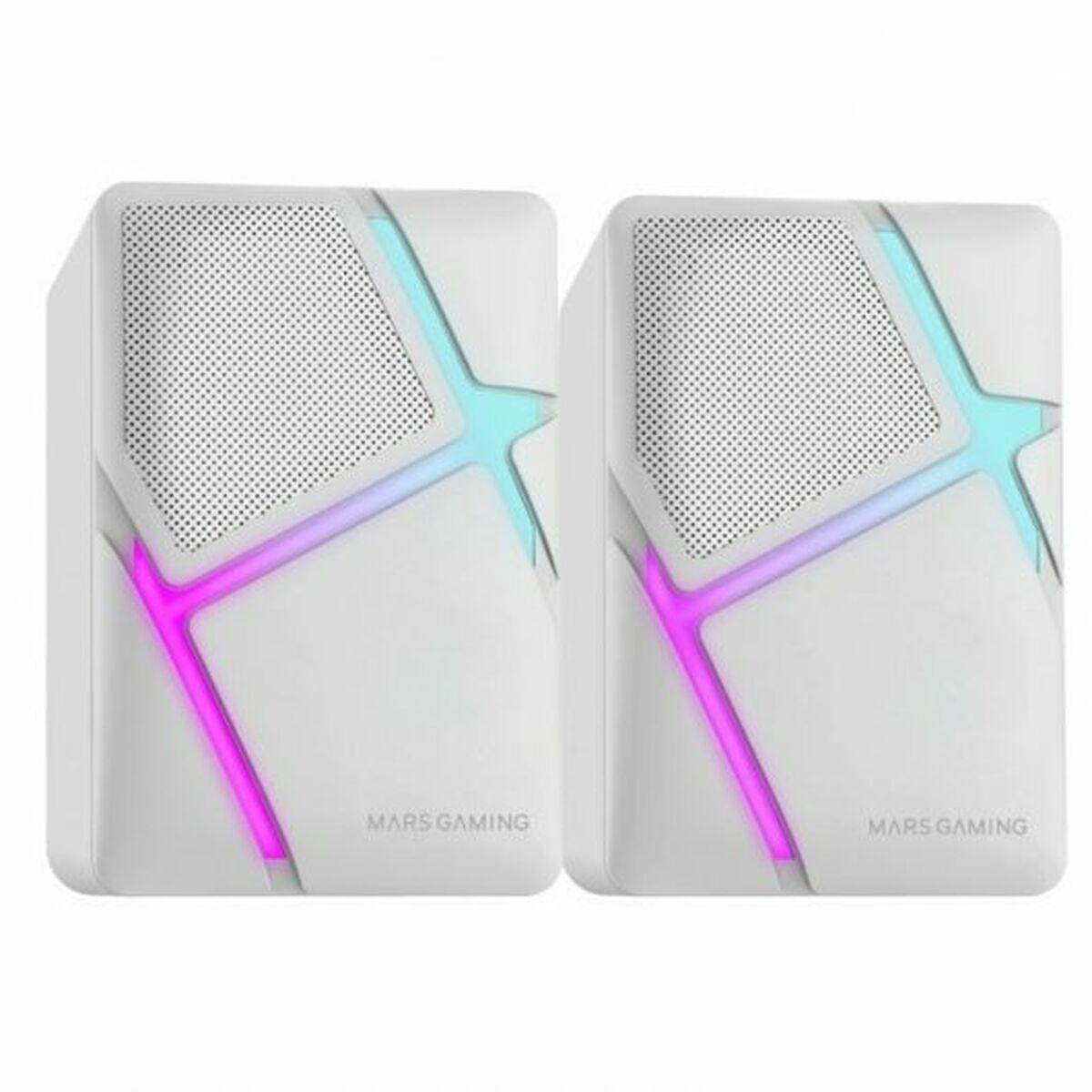 Altavoz Bluetooth Portátil Mars Gaming MSHW Blanco Negro 4 W