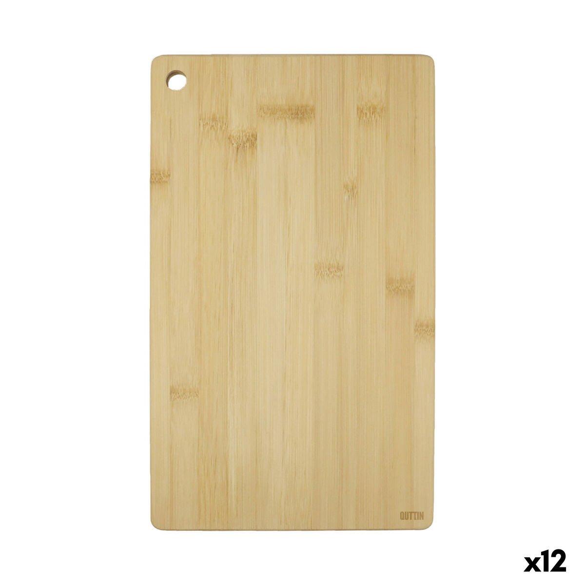 Tabla de cortar Quttin Marrón 45 x 27 x 1,7 cm (12 Unidades)