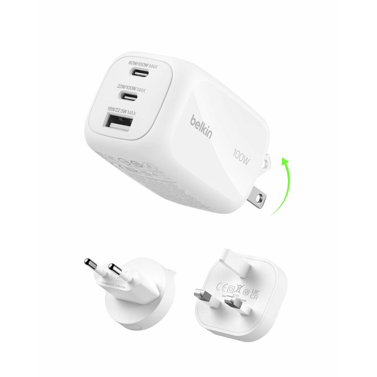 Cable USB Belkin WCH016HQWH Blanco