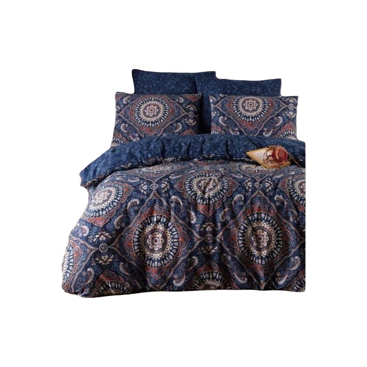 Juego de funda nórdica Azul Cama de 200 3 Piezas