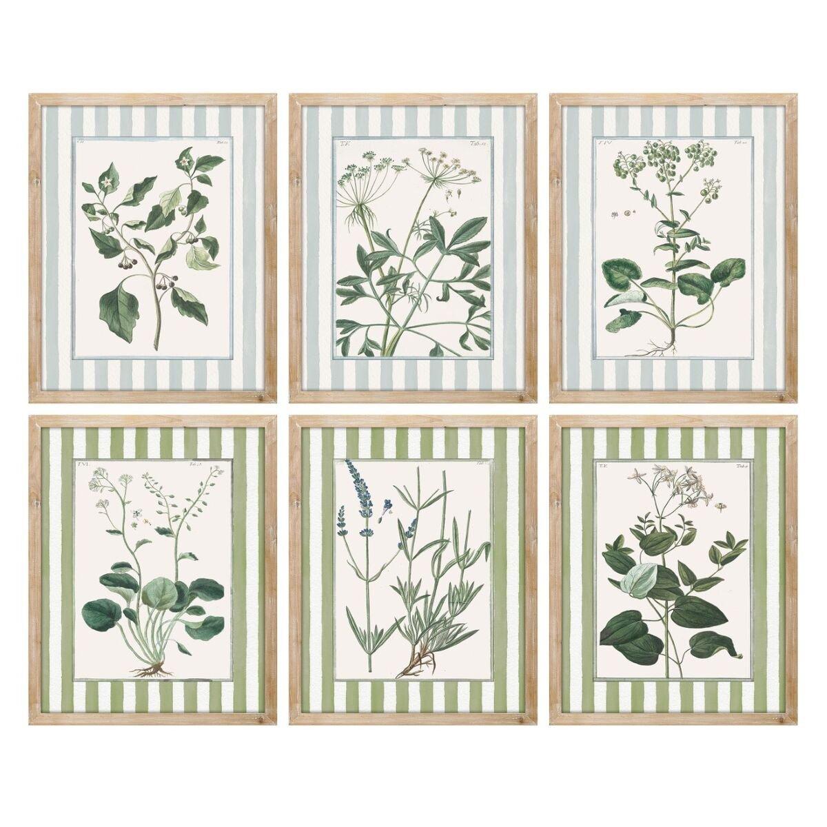 Cuadro Home ESPRIT Cristal Abeto 30 x 2,5 x 40 cm (6 Unidades)