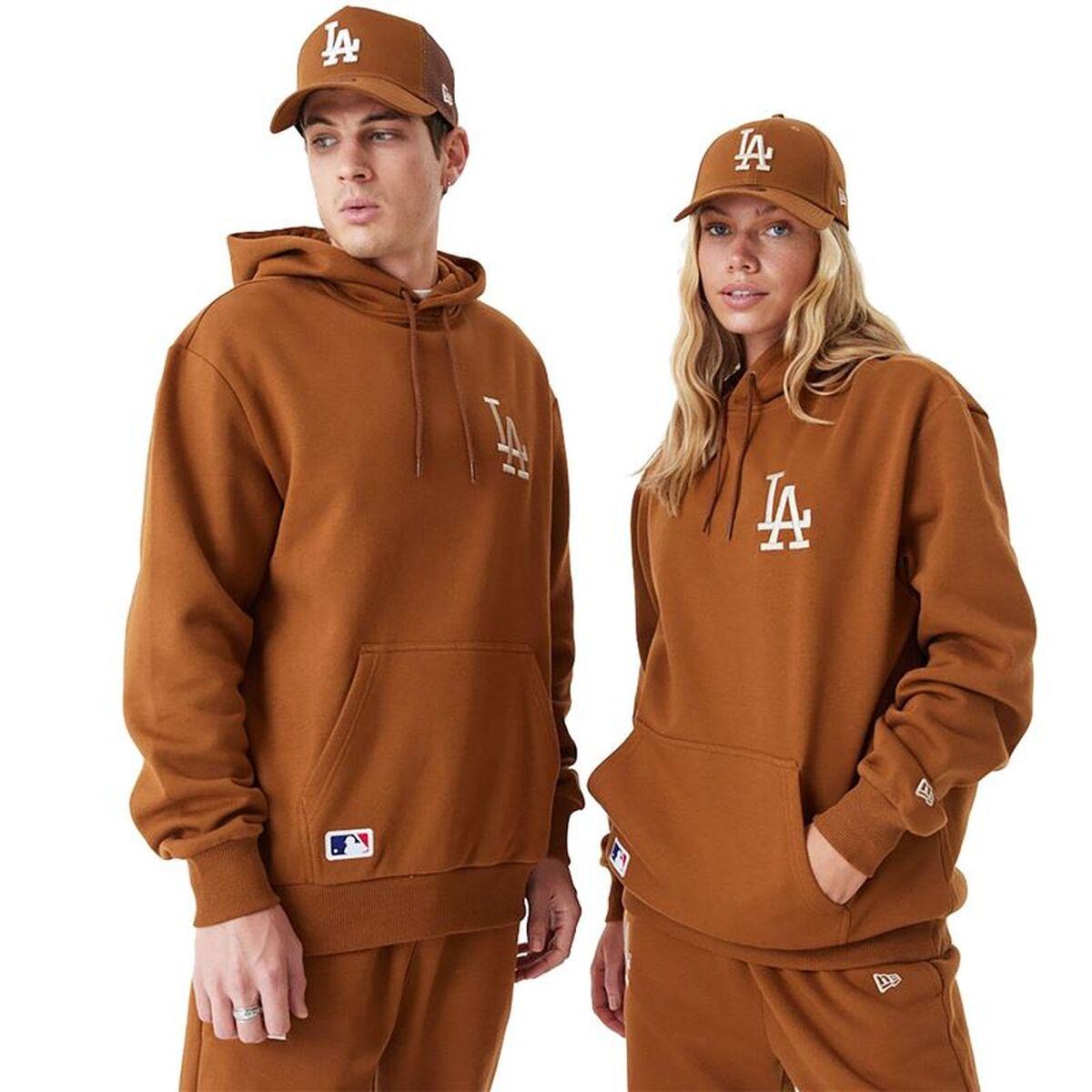 Sudadera con Capucha Hombre New Era League Essentials Ocre