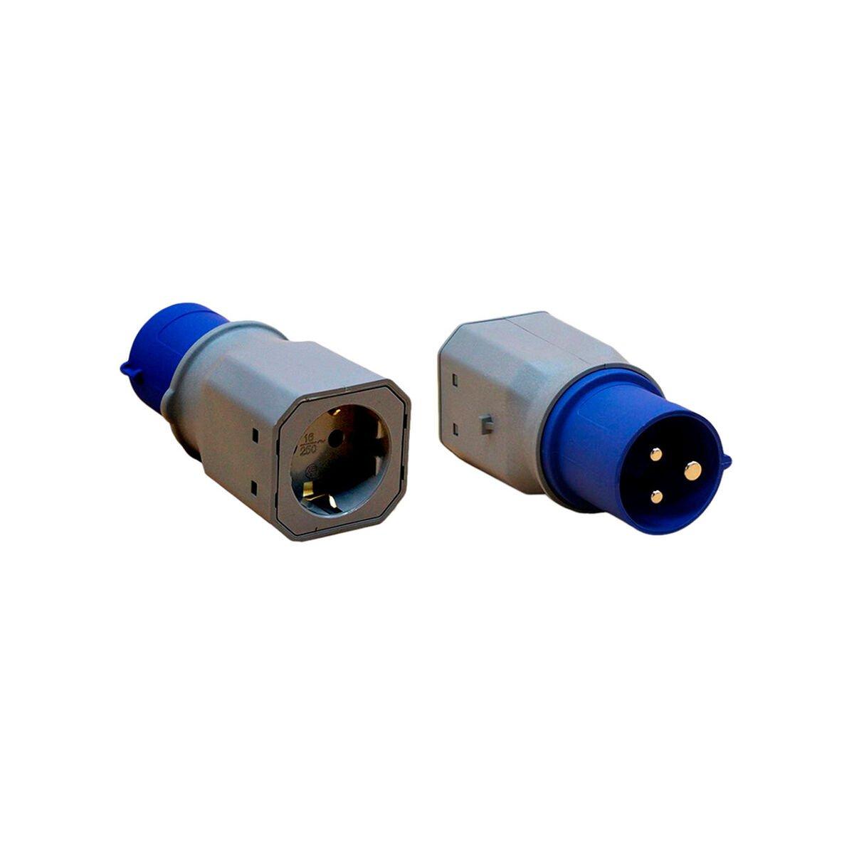 Adaptador de Corriente F-line Azul Gris 250 V