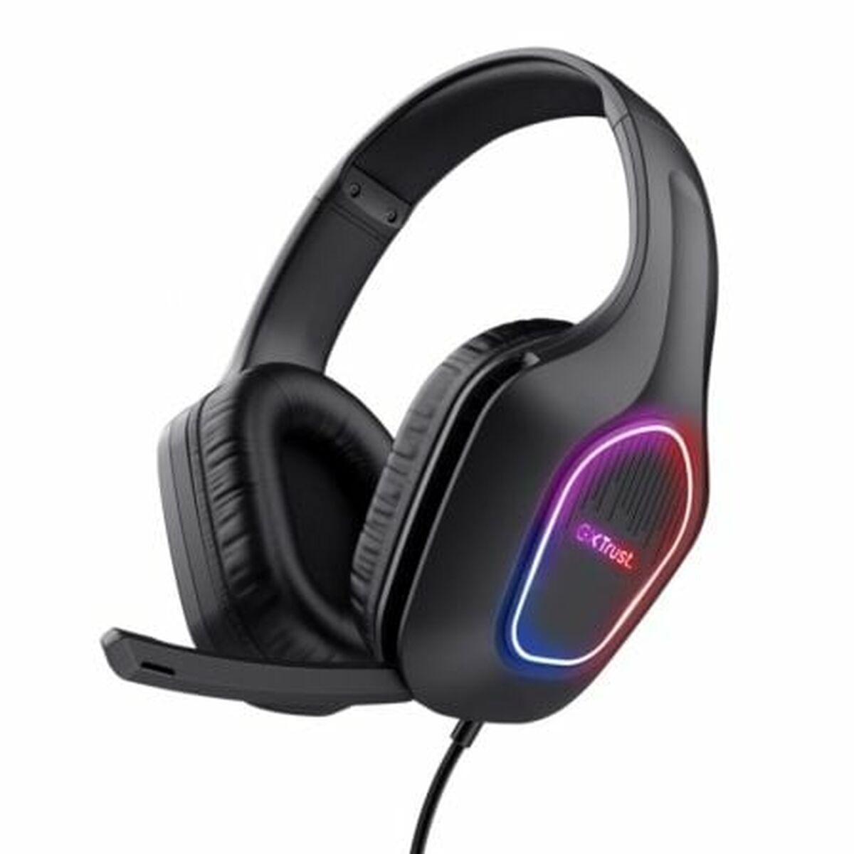 Auriculares con Micrófono Gaming Trust GXT 416 Zirox Negro Multicolor