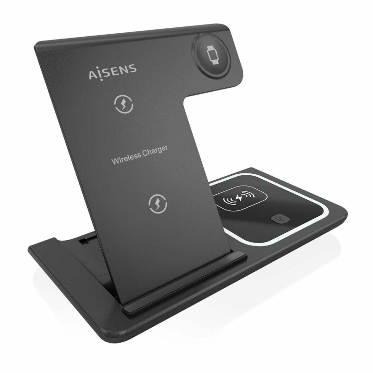 Cargador de Pared Aisens ASCH-15W3WC043-BK 3 en 1