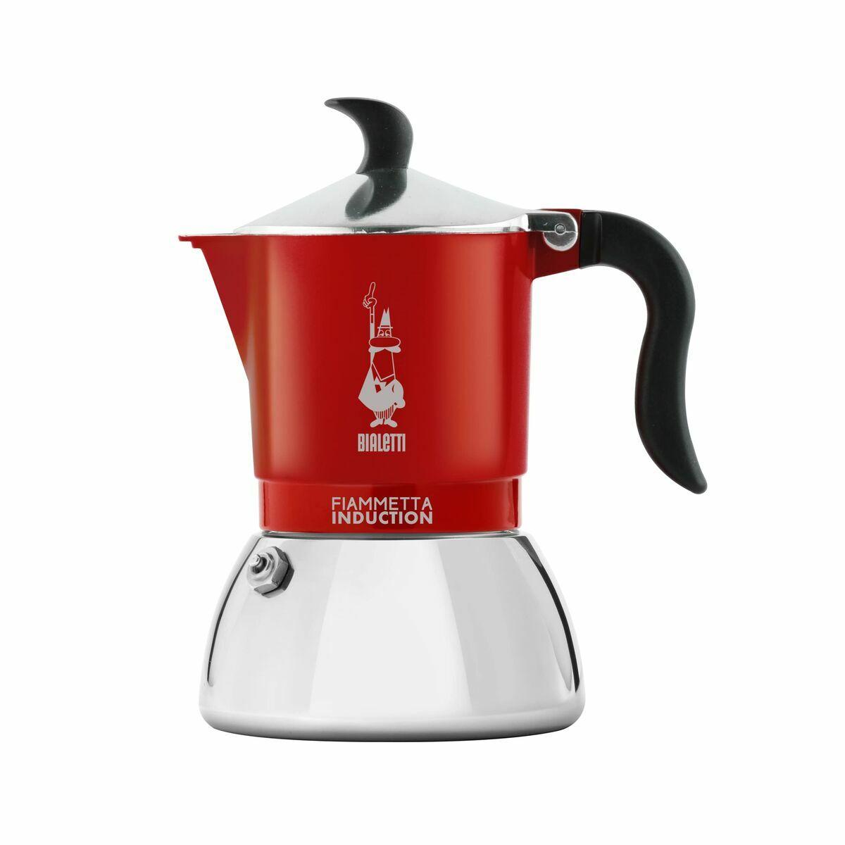 Cafetera Italiana Bialetti FIAMMETTA INDUCTI Rojo Aluminio 4 Tazas