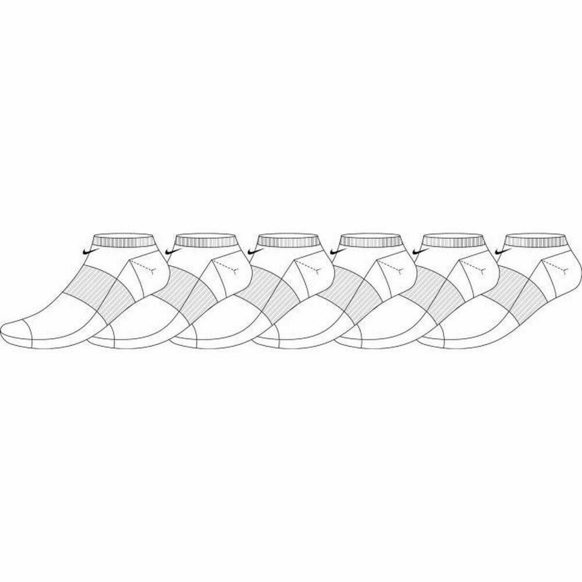 Pack de calcetines Nike EVERYDAY LIGHTWEIGHT SX7679 100 Blanco 6 pares