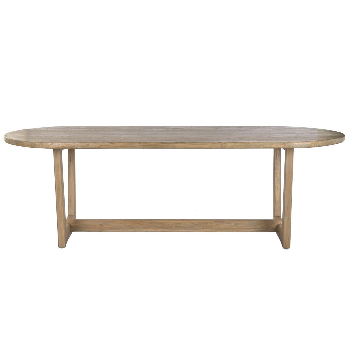 Mesa de Comedor Home ESPRIT Gris madera de teca 240 x 100 x 76 cm