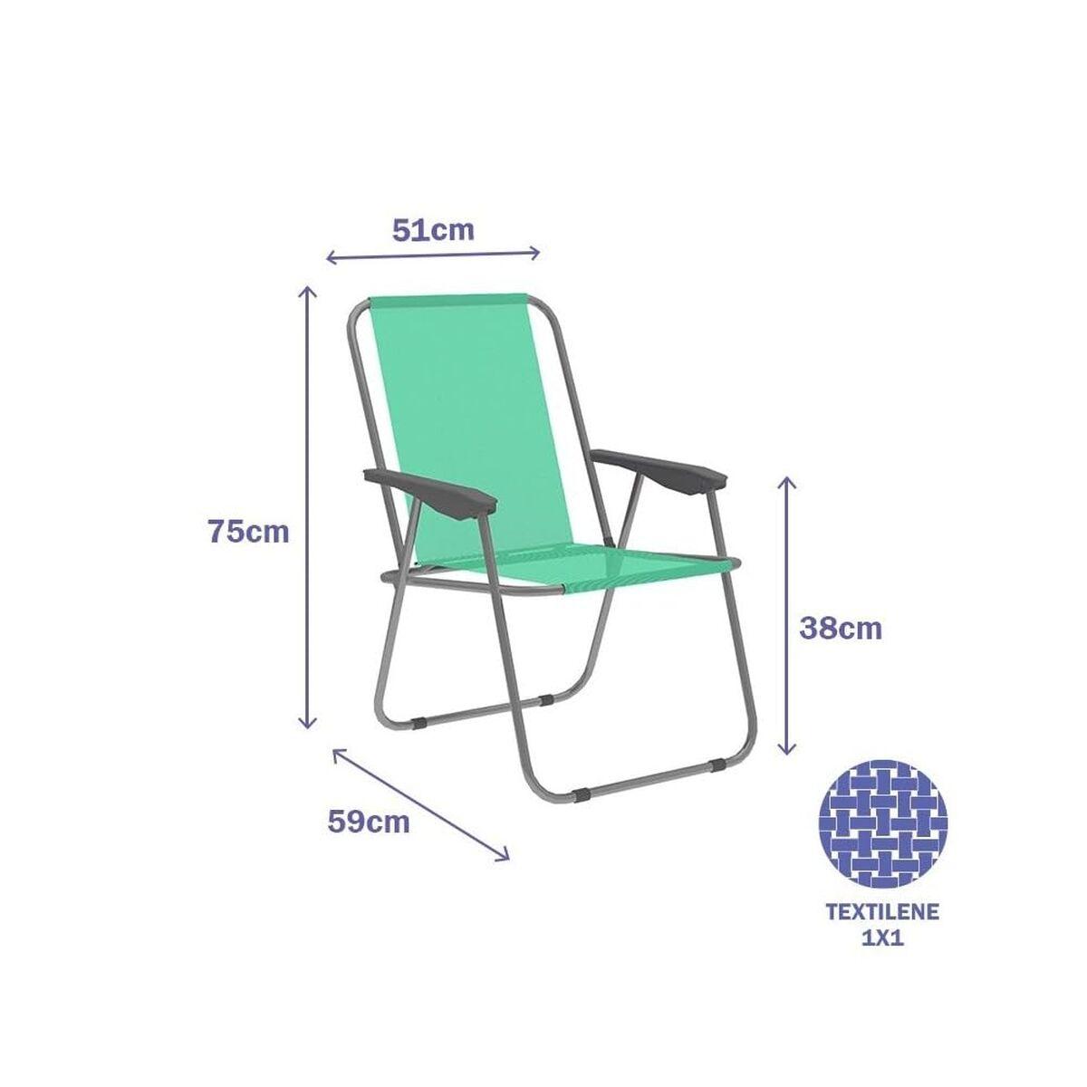 Silla Plegable Marbueno Verde 59 x 75 x 51 cm
