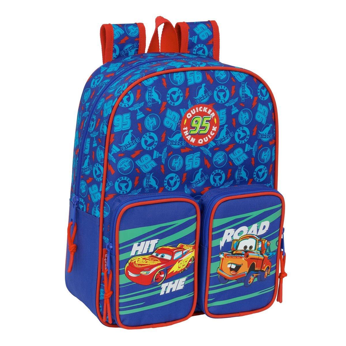 Mochila Escolar Cars Multicolor 27 x 33 x 10 cm