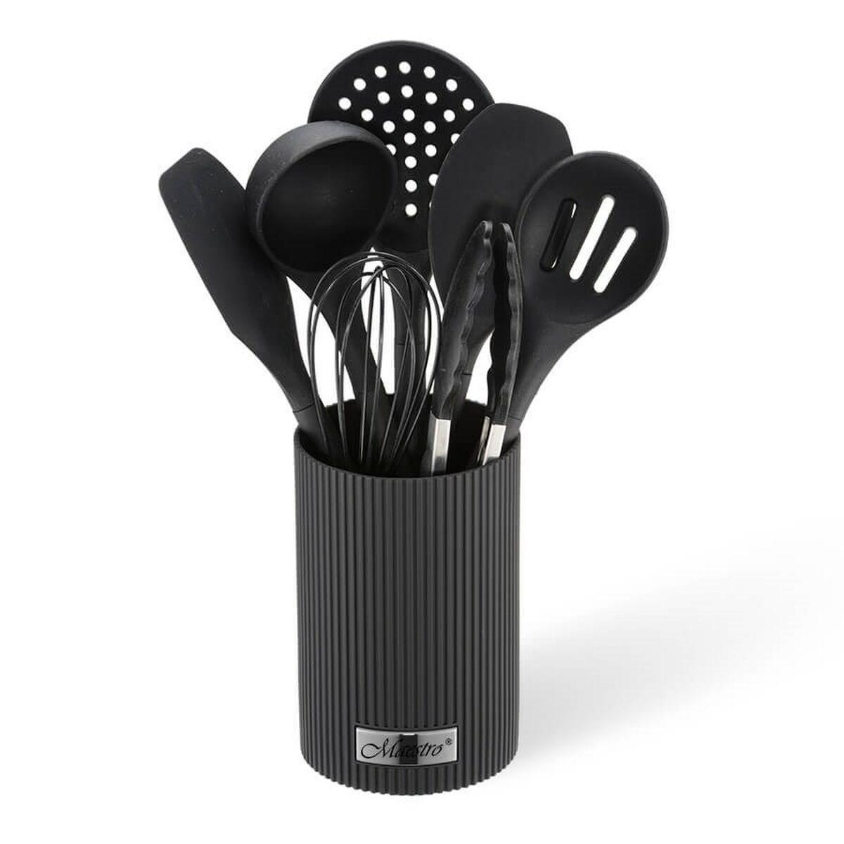 Juego de Cuchillos de Cocina y Soporte Feel Maestro MR-1542-BLACK