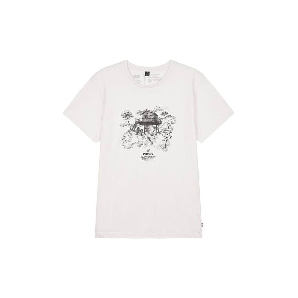 Camiseta de Manga Corta Hombre Picture MTS1056.A Blanco S
