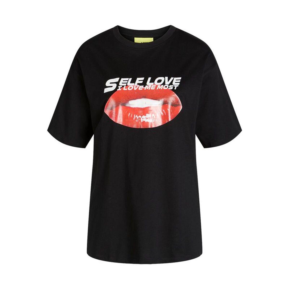 Camiseta de Manga Corta Hombre Jack & Jones Jxkora Loose Negro