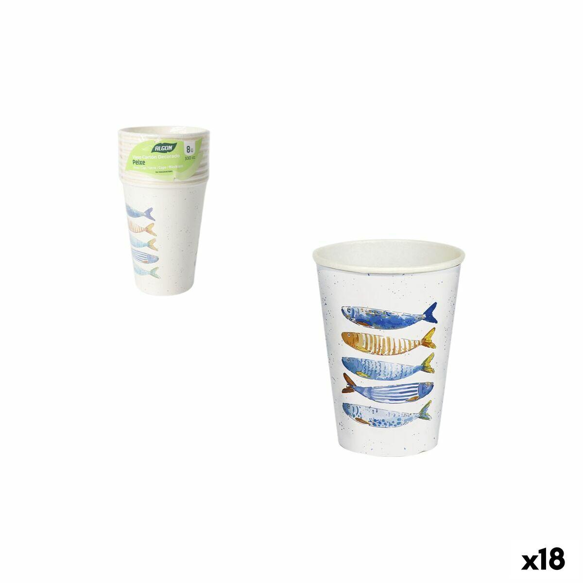 Set de Vasos Inde 330 ml 8 Piezas (18 Unidades)