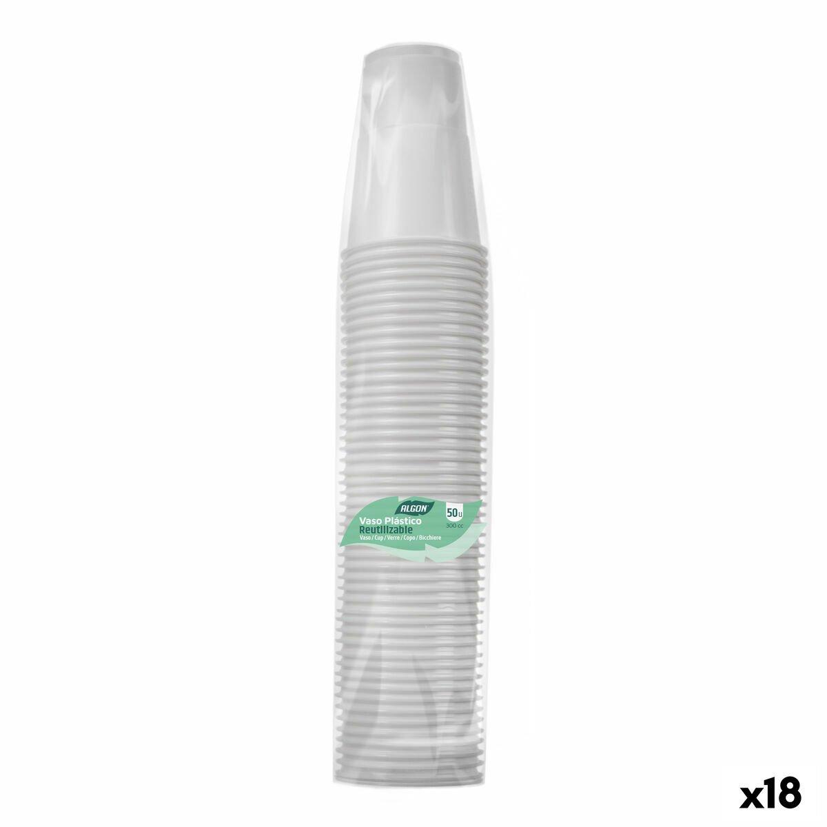 Set de Vasos Inde Blanco 300 ml 50 Piezas (18 Unidades)