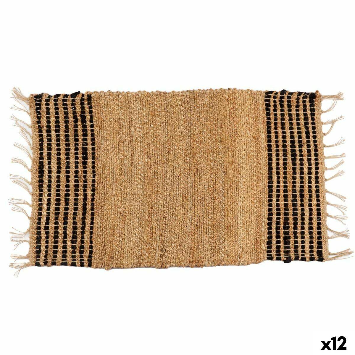 Alfombra Gift Decor Negro Natural 60 x 90 cm (12 Unidades)