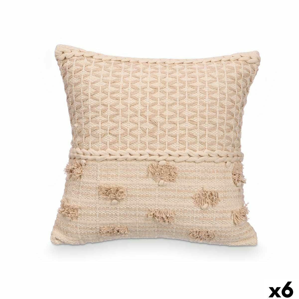 Cojín Gift Decor Beige Natural 45 x 15 x 45 cm (6 Unidades)
