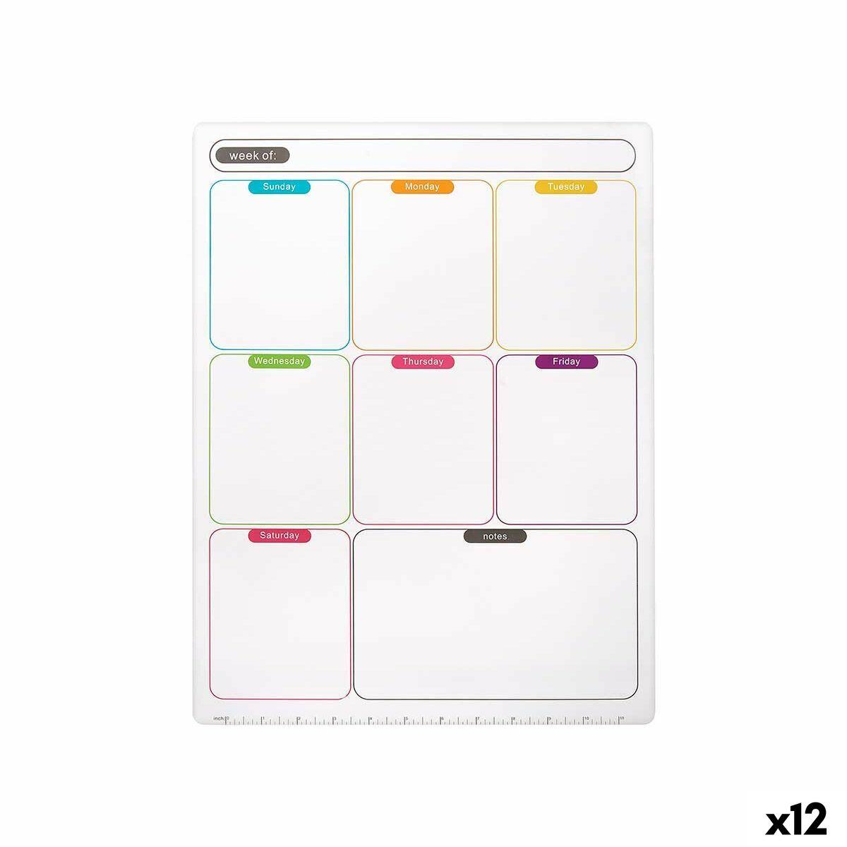 Imanes Pincello Blanco 33,5 x 48 x 0,5 cm Nevera A3 (12 Unidades)