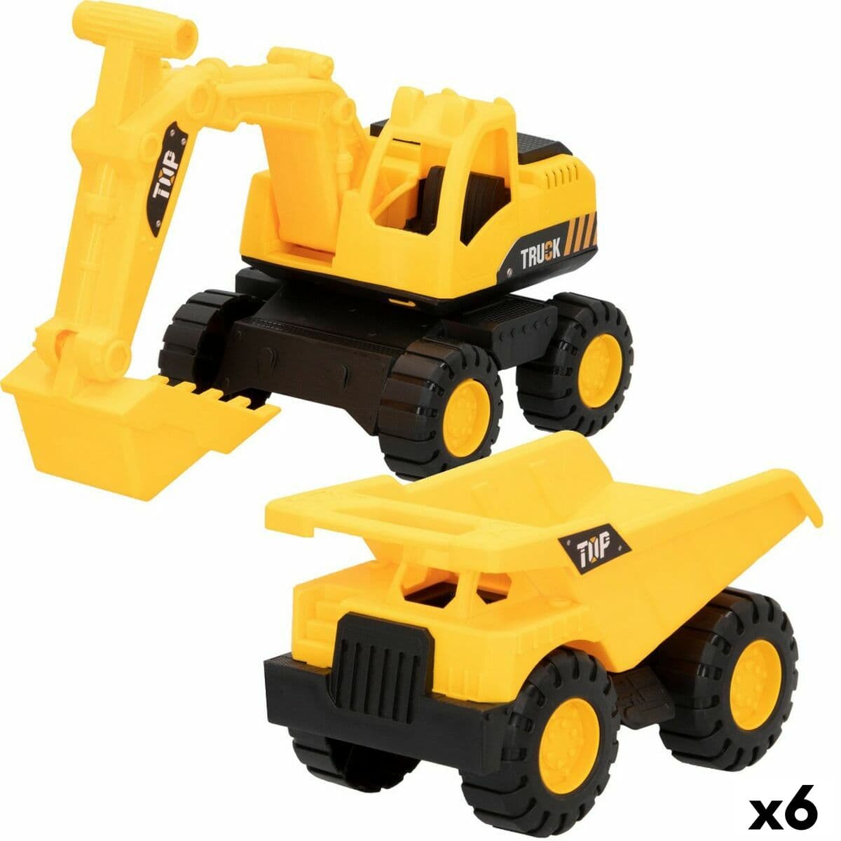 Vehículos de Construcción Speed & Go 18,5 x 10,5 x 10 cm (6 Unidades)