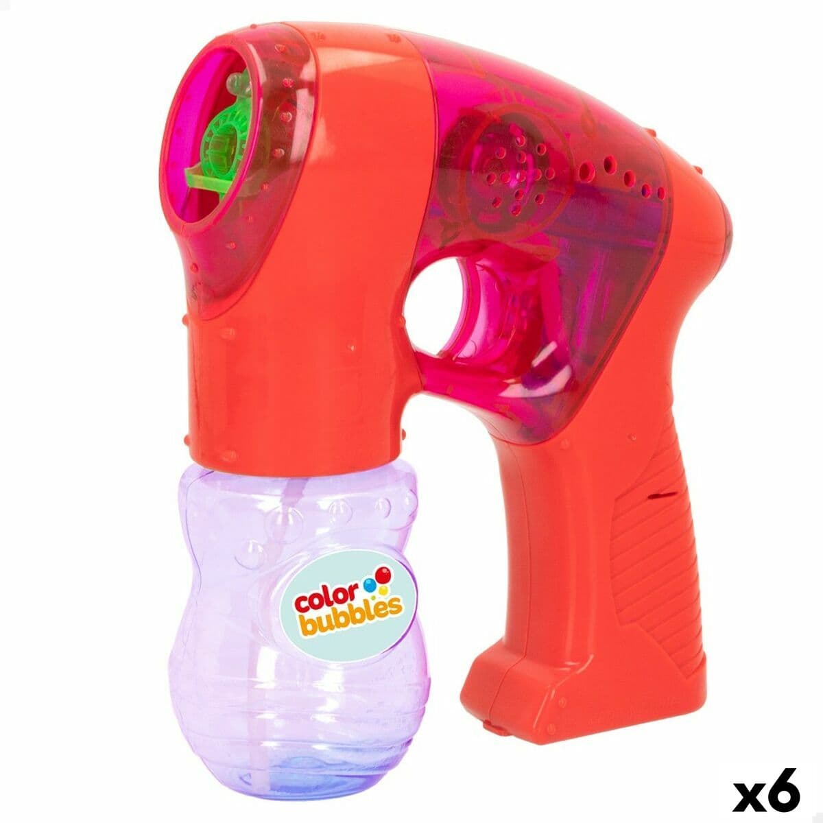 Pistola de Pompas de Jabón Colorbaby 14 x 16,5 x 5,5 cm (6 Unidades)