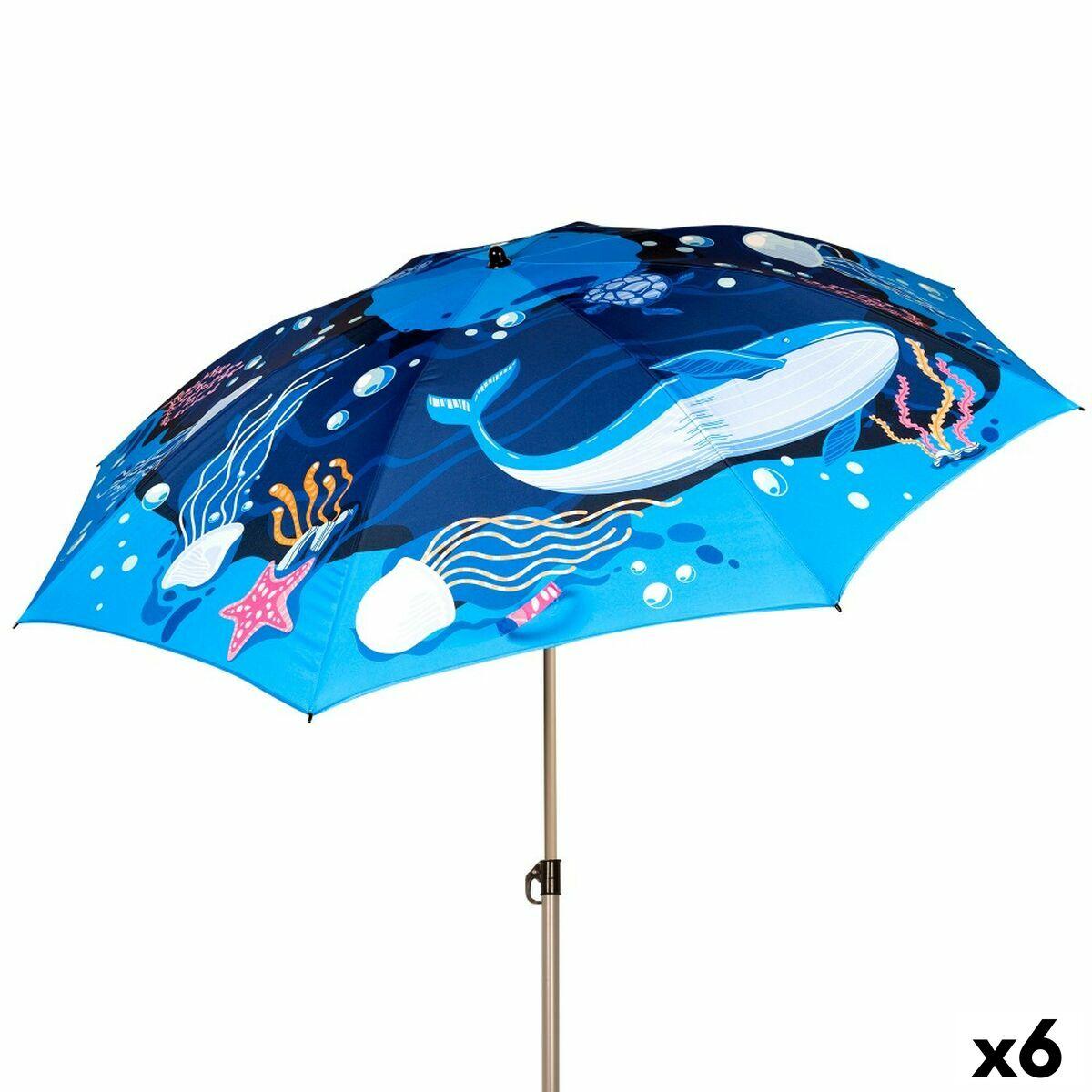 Sombrilla Aktive 200 x 215 x 200 cm (6 Unidades)