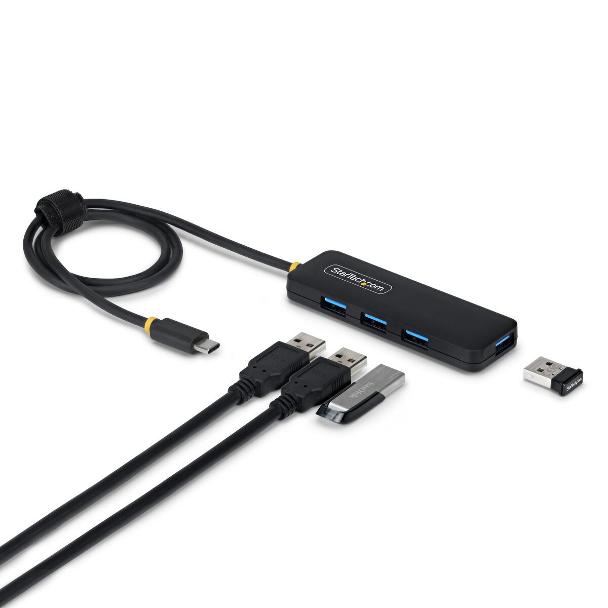 Hub USB Startech H5C4A-USB-HUB-2 Negro