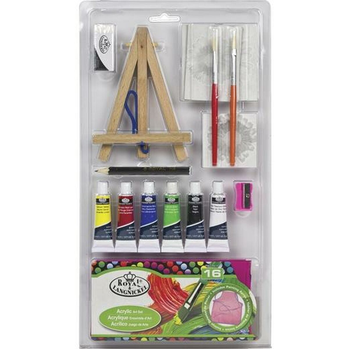 Set de Pintura Acrílica Royal & Langnickel Multicolor 16 Piezas