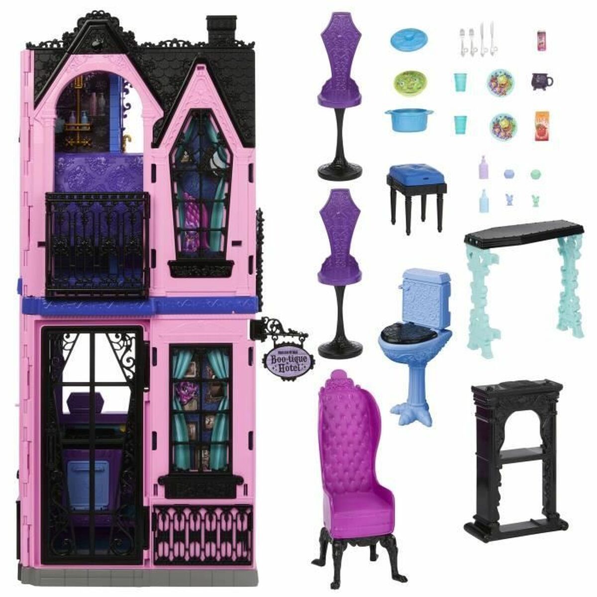 Casa de Muñecas Monster High 27 Piezas 4 Piezas