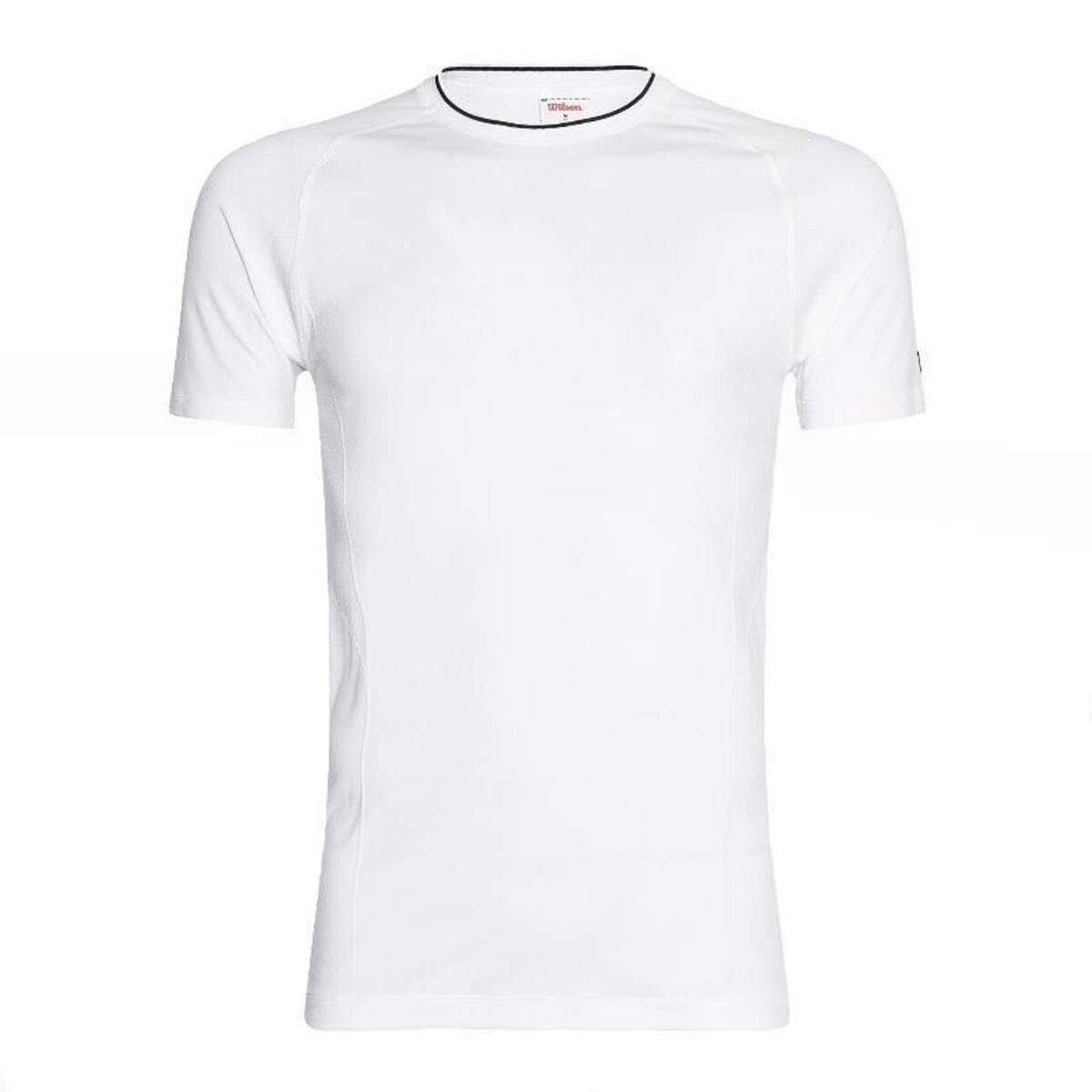 Camiseta de Manga Corta Hombre Wilson Wilson Team Seamless Crew Blanco Pádel