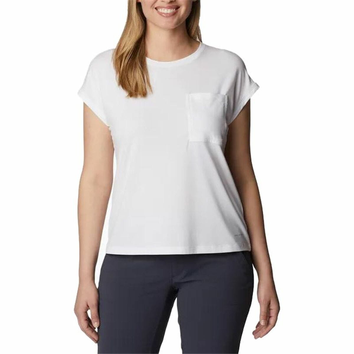 Camiseta de Manga Corta Mujer Columbia Trek™ Blanco
