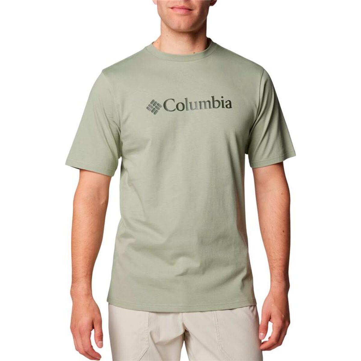 Camiseta de Manga Corta Hombre Columbia Csc Basic Logo Verde