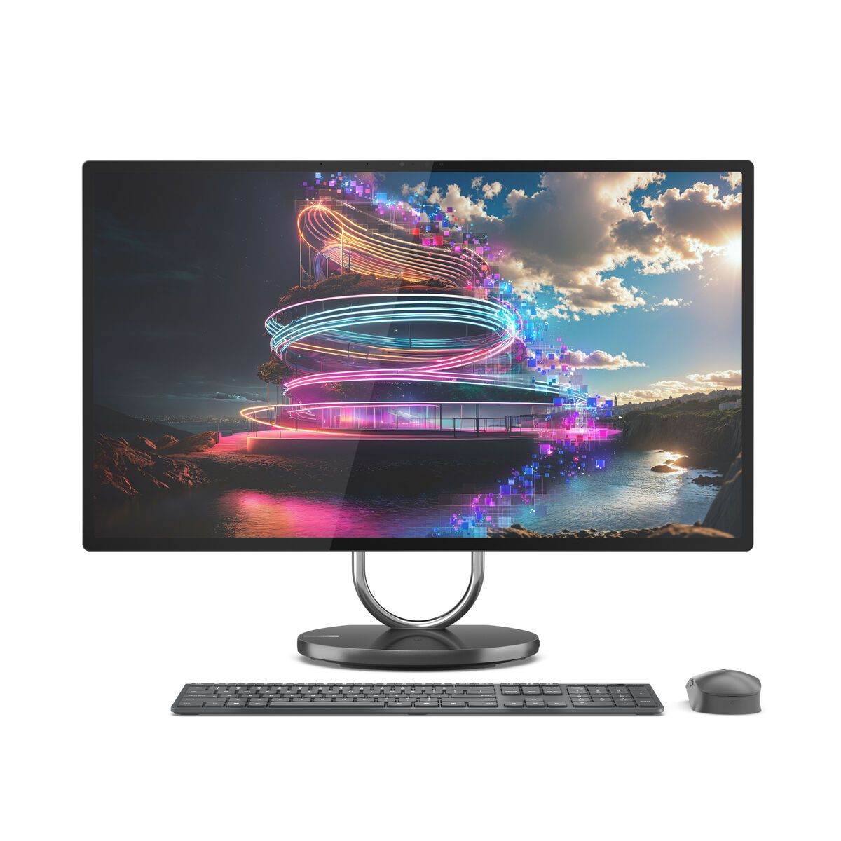 All in One Lenovo F0HX000KSP Nvidia Geforce RTX 4050 31,5" Intel Core Ultra 7 258V 1 TB SSD Qwerty Español